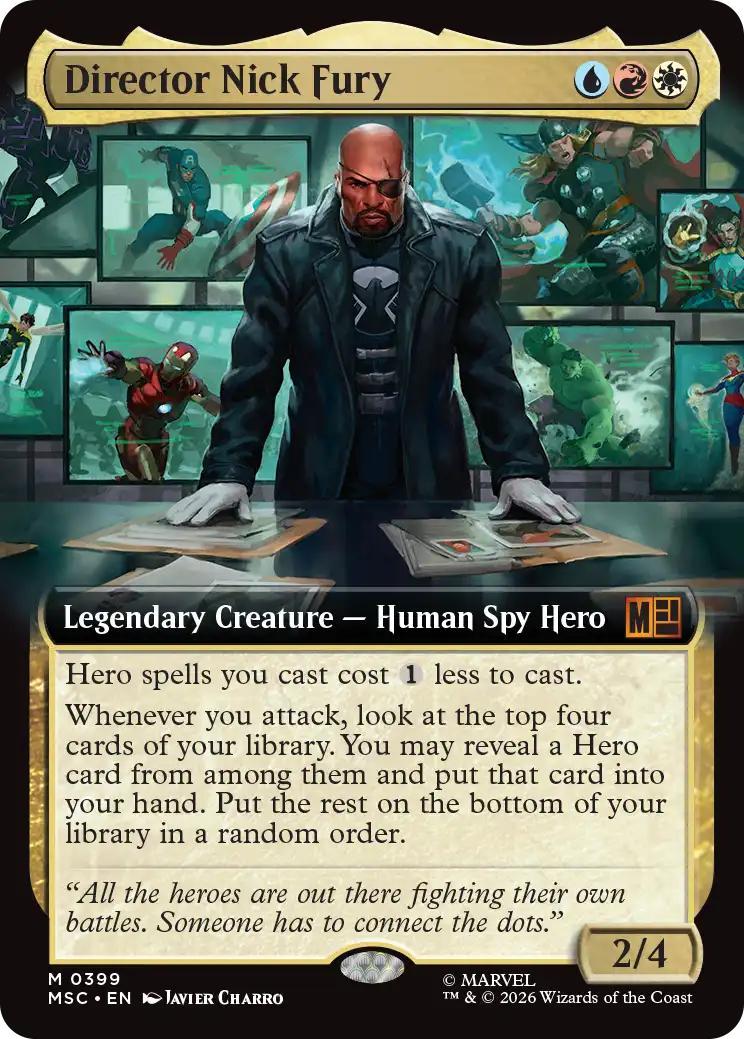 Director Nick Fury [399] [Extended Art] [Marvel Super Heroes: Commander] [Non-Foil]
