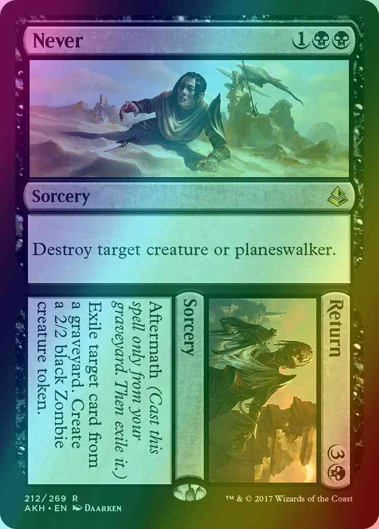 Never // Return [212] [Amonkhet] [Foil]