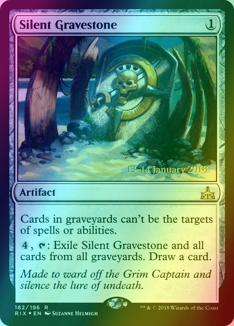 Silent Gravestone [182s] [Rivals of Ixalan Promos] [Foil]