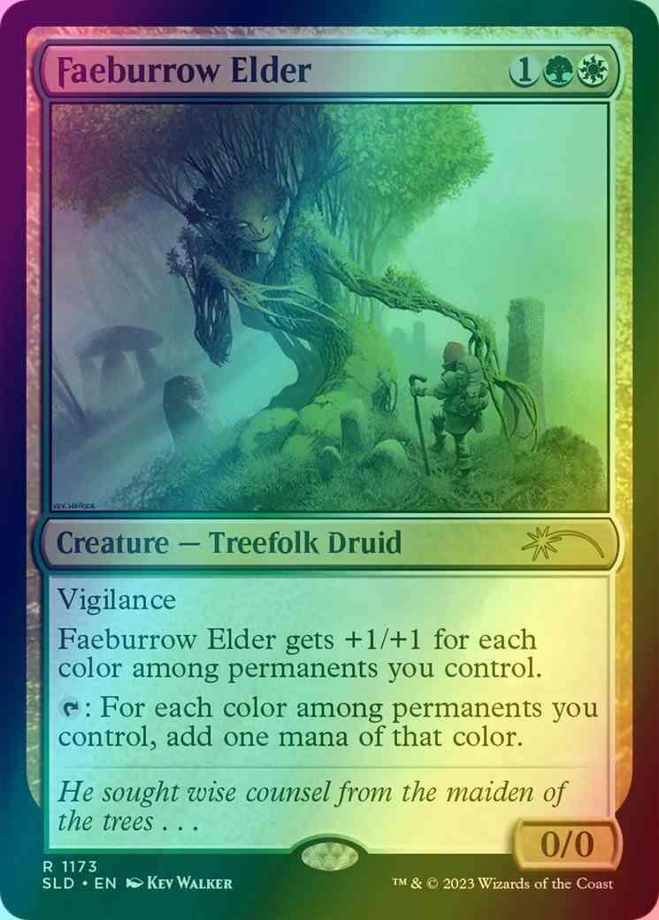 Faeburrow Elder [1173] [Kev Walker] [Secret Lair Drop] [Foil]