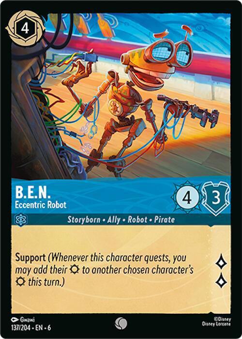 B.E.N. - Eccentric Robot - 137/204 [Azurite Sea] [Non-Foil]
