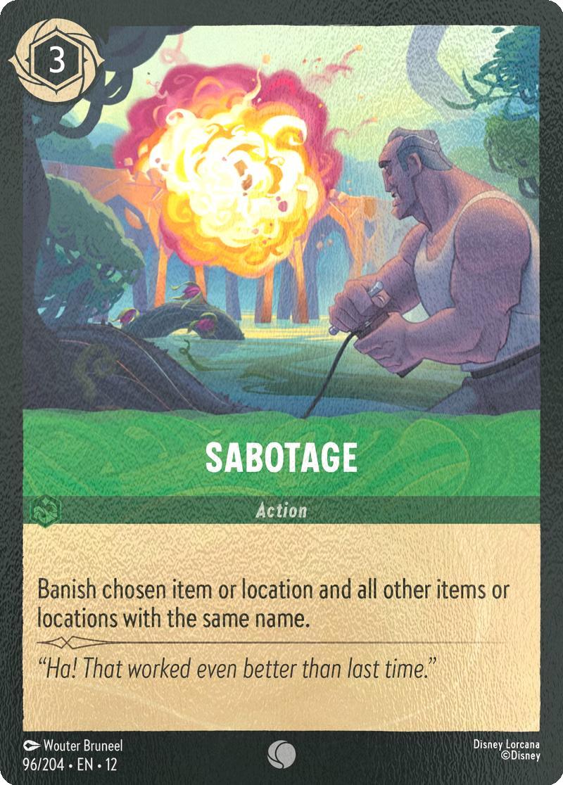 Sabotage - 96/204 [Wilds Unknown] [Cold Foil]