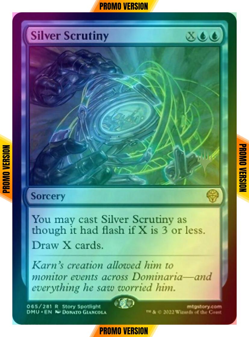 Silver Scrutiny [65p] [Promo Pack] [Dominaria United: Promos] [Foil]