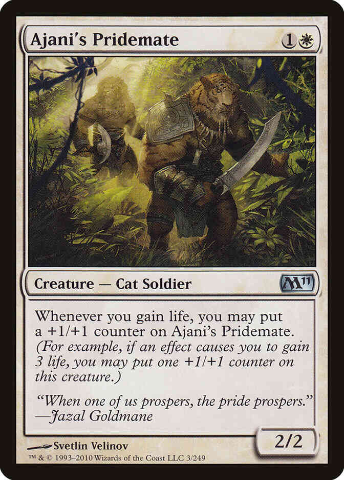 Ajani's Pridemate [3] [Magic 2011] [Non-Foil]