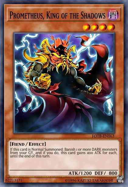 Prometheus, King of the Shadows - FOTB-EN063 - Secret Rare - 1st Edition