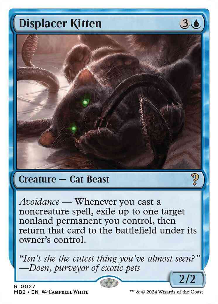 Displacer Kitten [27] [White Border] [Mystery Booster 2] [Non-Foil]