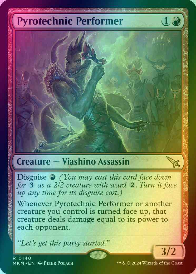 Pyrotechnic Performer [140] [Murders at Karlov Manor] [Foil]