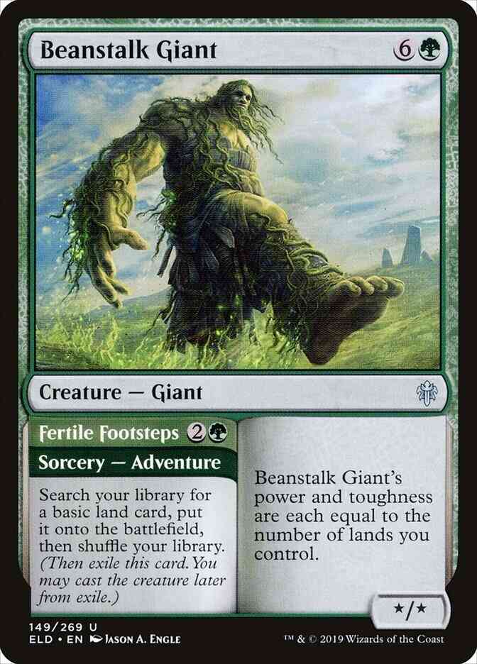 Beanstalk Giant // Fertile Footsteps [149] [Throne of Eldraine] [Non-Foil]