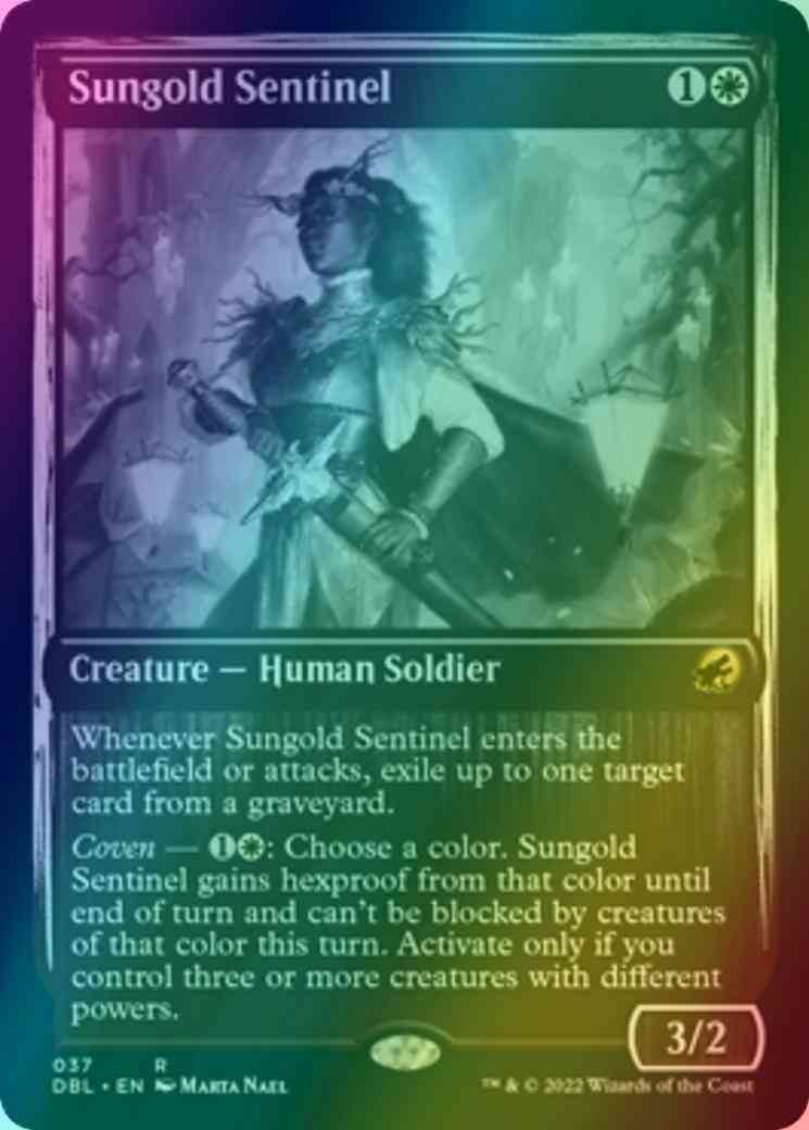 Sungold Sentinel [37] [Innistrad: Double Feature] [Foil]