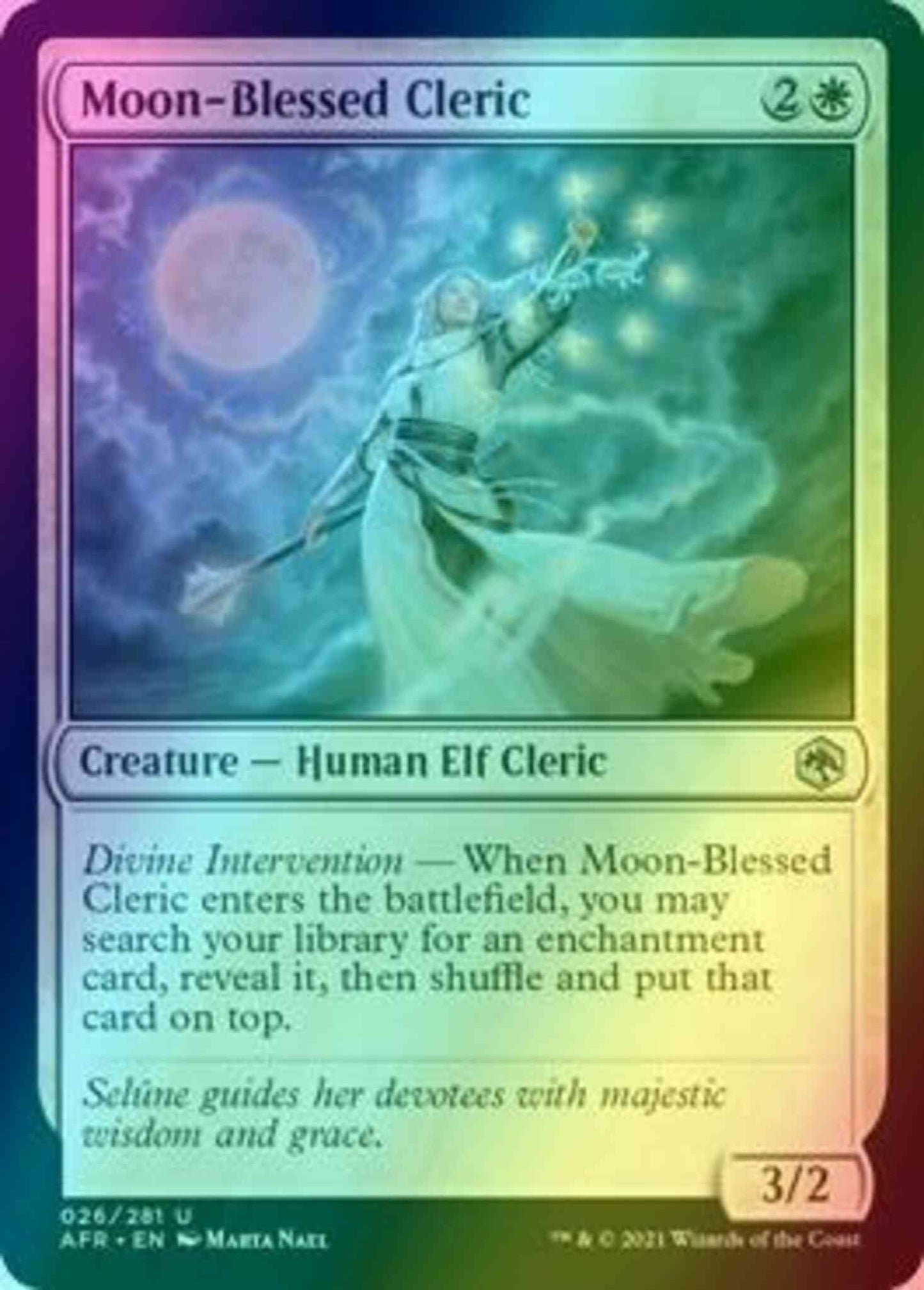 Moon-Blessed Cleric [26] [Adventures in the Forgotten Realms] [Foil]