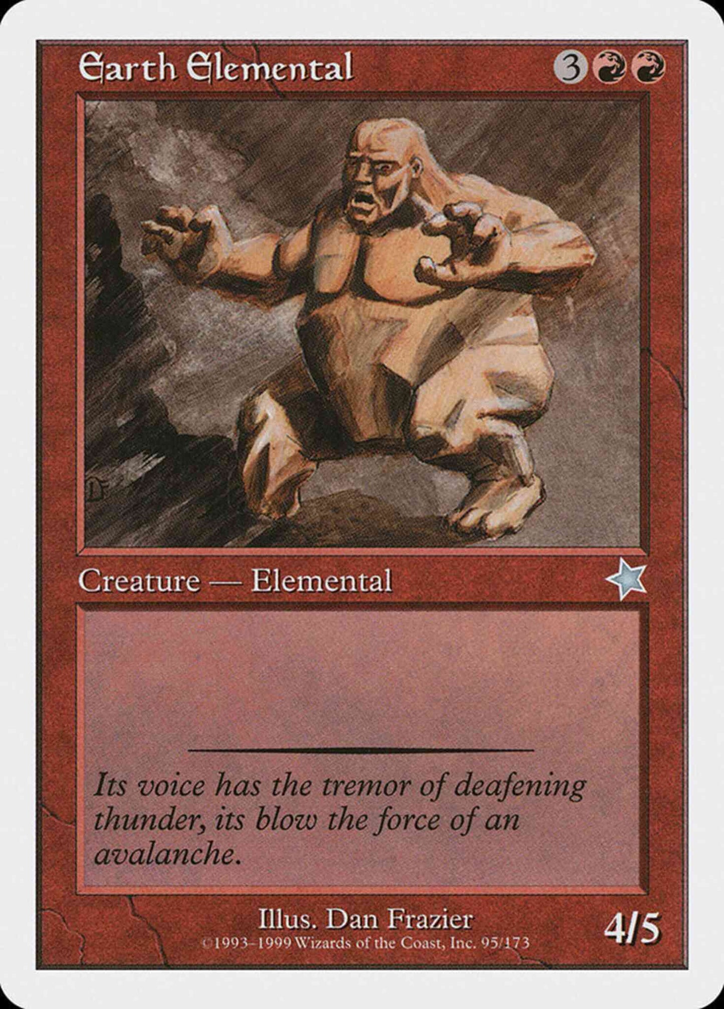 Earth Elemental [95] [Starter 1999] [Non-Foil]