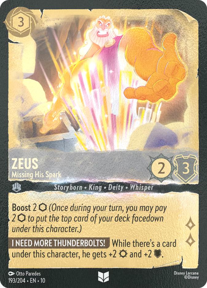 Zeus - Missing His Spark - 193/204 [Whispers in the Well] [Cold Foil]