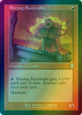Blazing Rootwalla [404] [Retro Frame] [Modern Horizons 2] [Foil]