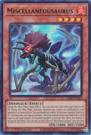 Miscellaneousaurus - RA04-EN022 - Ultra Rare - 1st Edition