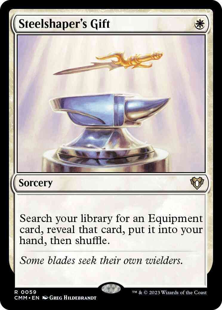 Steelshaper's Gift [59] [Commander Masters] [Non-Foil]