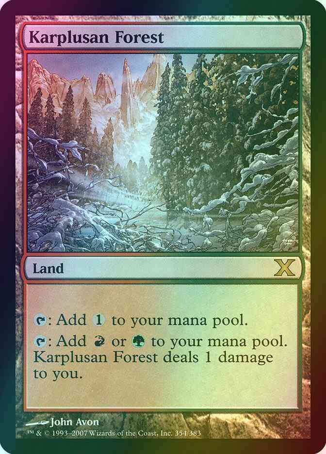 Karplusan Forest [354] [Tenth Edition] [Foil]