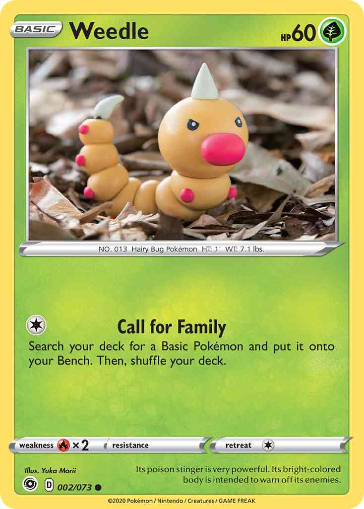Weedle - 002/073 - Common [swsh35-002] [Reverse Holo]
