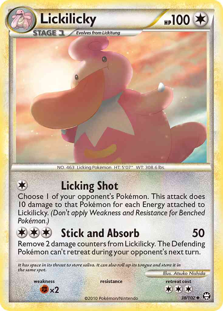 Lickilicky - 38/102 - Uncommon [hgss4-38] [Reverse Holo]