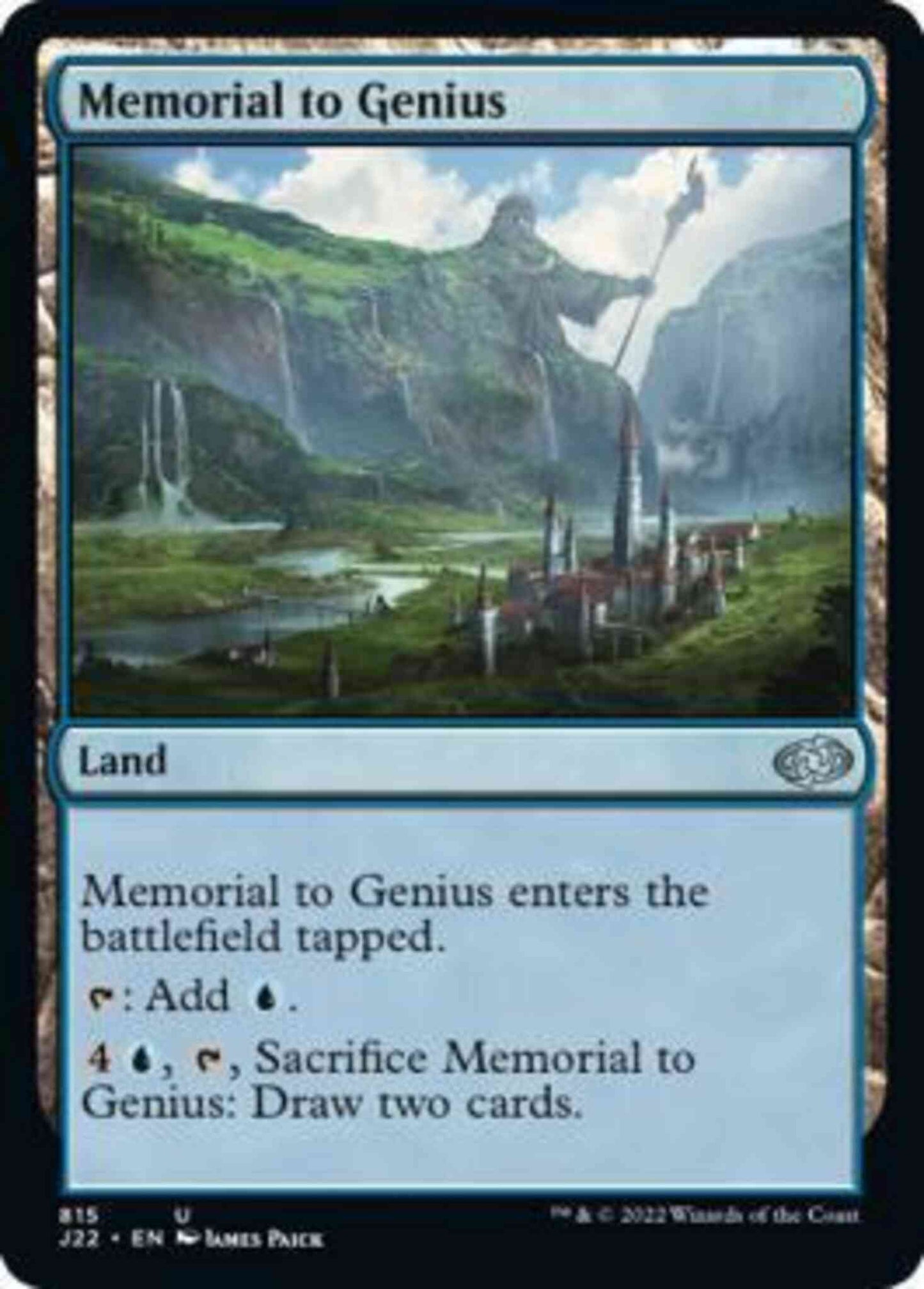 Memorial to Genius [815] [Jumpstart 2022] [Non-Foil]