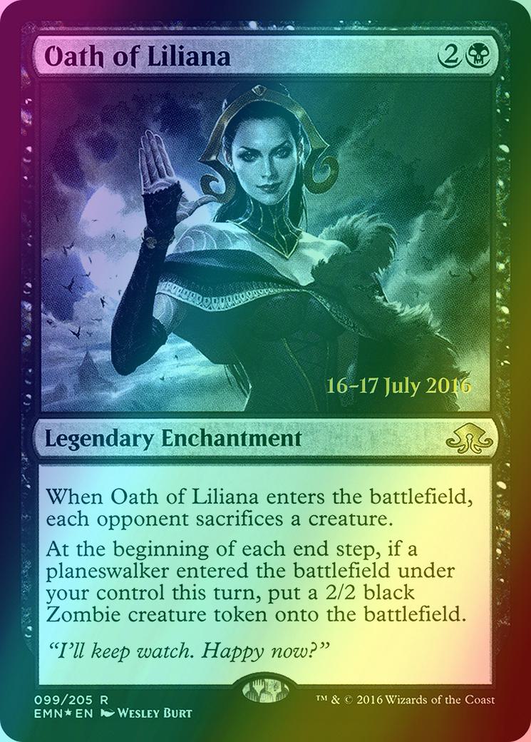 Oath of Liliana [99s] [Eldritch Moon Promos] [Foil]