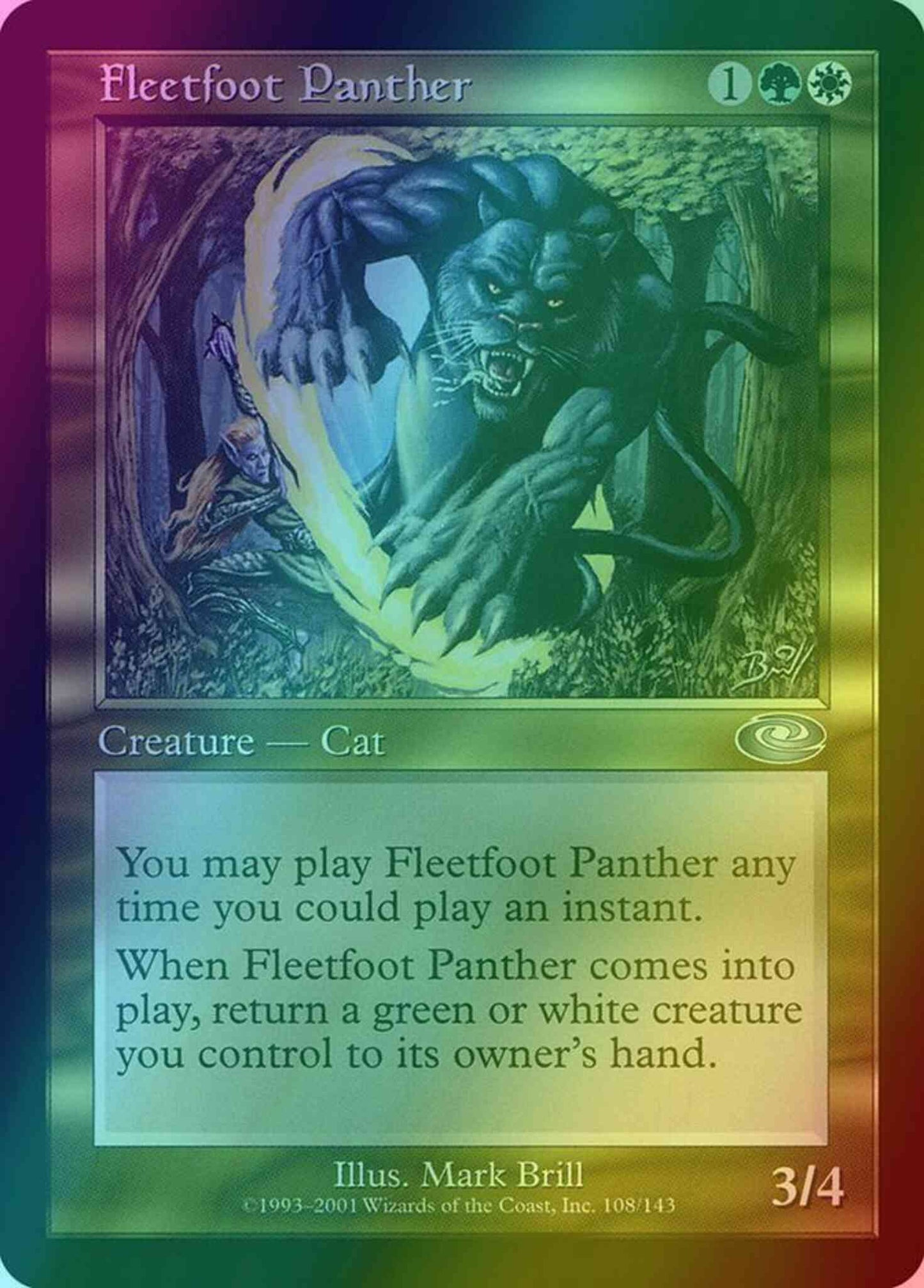 Fleetfoot Panther [108] [Planeshift] [Foil]