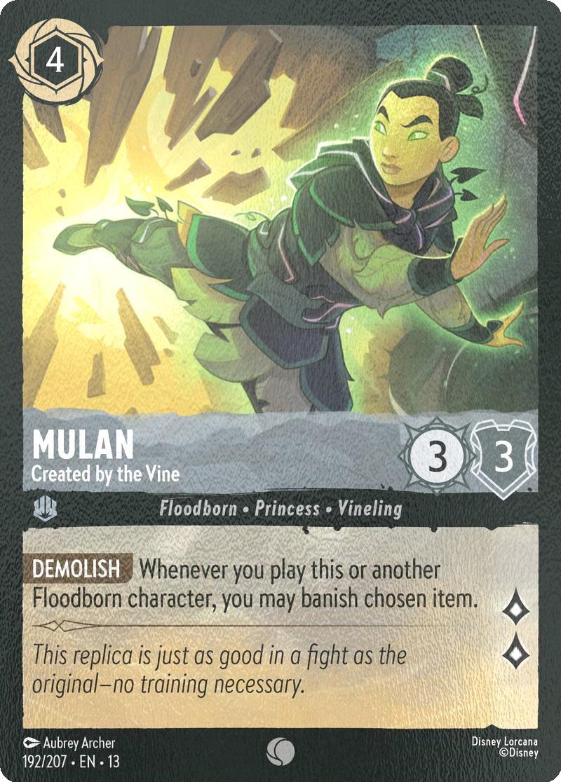 Mulan - Created by the Vine - 192/204 [Attack of the Vine!] [Cold Foil]