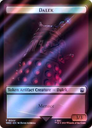 Cyberman Token (56) // Dalek Token (44) [Universes Beyond: Doctor Who: Tokens] [Surge Foil]
