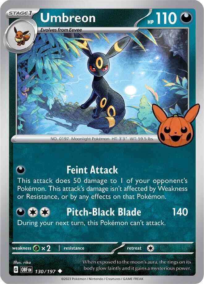 Umbreon - 130/197 - Promo [Trick or Trade BOOster 2024] [sv03msp-130] [Non-Holo]