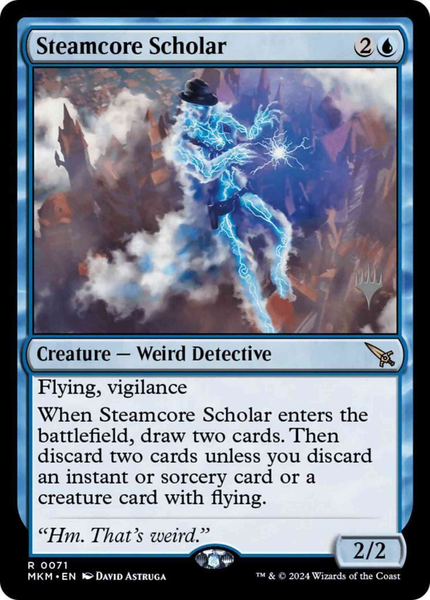 Steamcore Scholar [71p] [Promo Pack] [Murders at Karlov Manor: Promos] [Non-Foil]