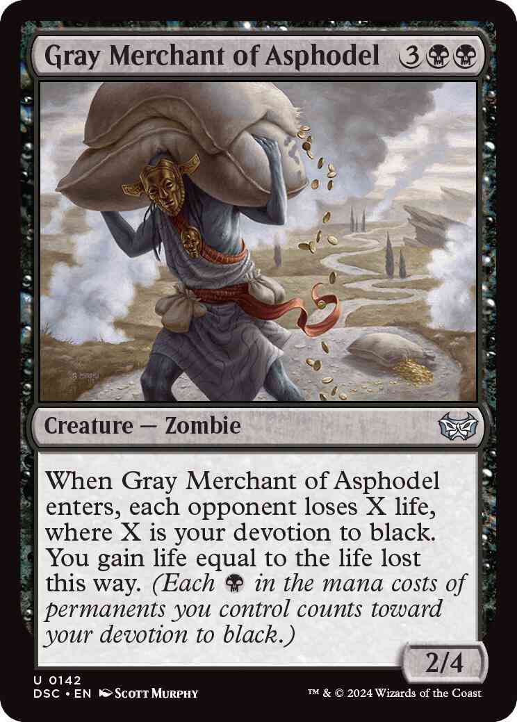 Gray Merchant of Asphodel [142] [Duskmourn: House of Horror: Commander] [Non-Foil]