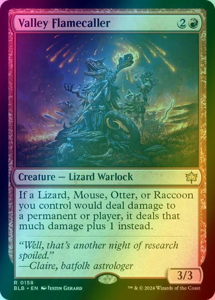 Valley Flamecaller [158] [Bloomburrow] [Foil]