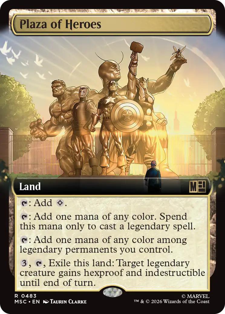 Plaza of Heroes [483] [Extended Art] [Marvel Super Heroes: Commander] [Non-Foil]