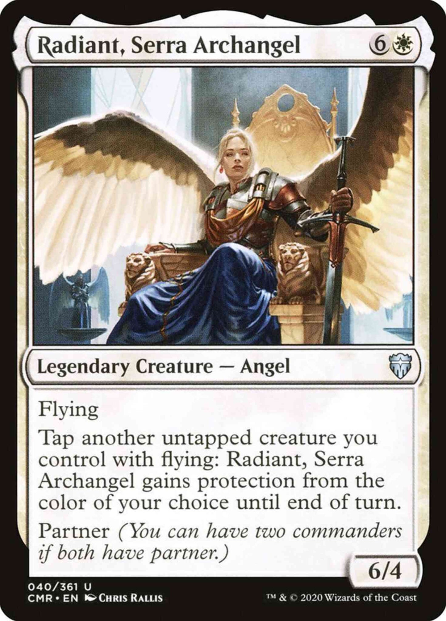 Radiant, Serra Archangel [40] [Commander Legends] [Non-Foil]