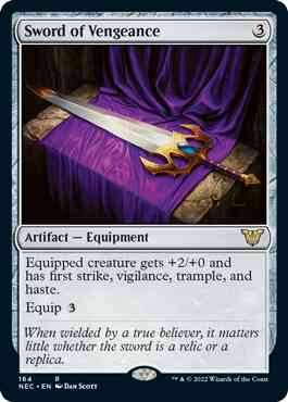 Sword of Vengeance [164] [Kamigawa: Neon Dynasty: Commander] [Non-Foil]