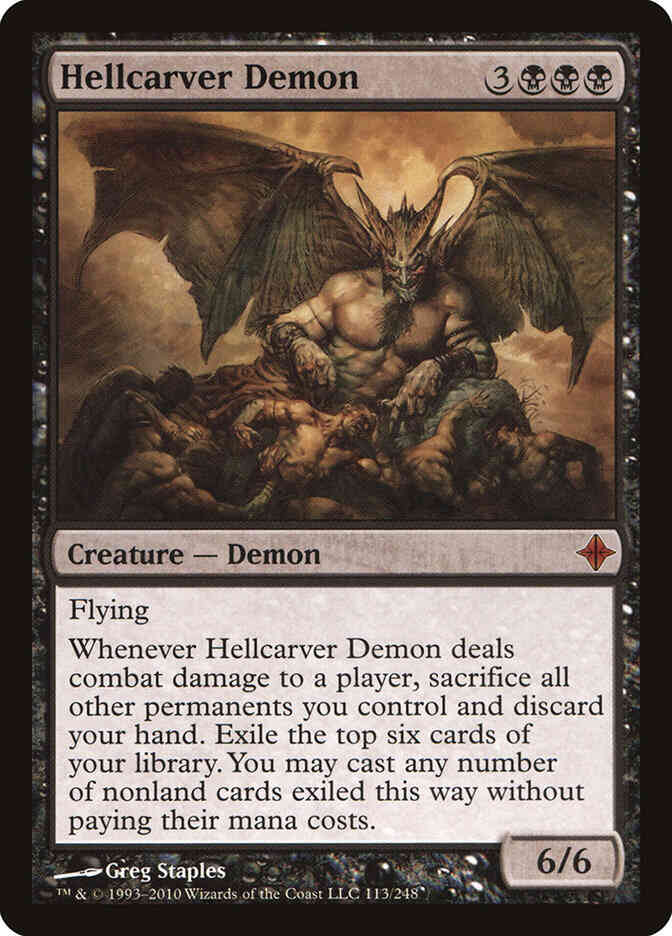 Hellcarver Demon [113] [Rise Of The Eldrazi] [Non-Foil]