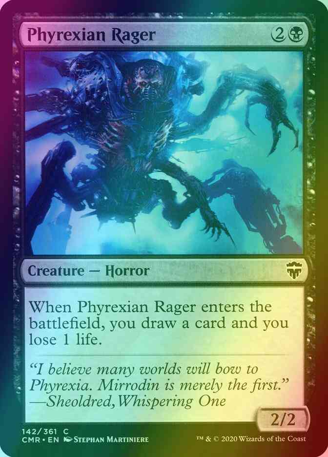 Phyrexian Rager [142] [Commander Legends] [Foil]