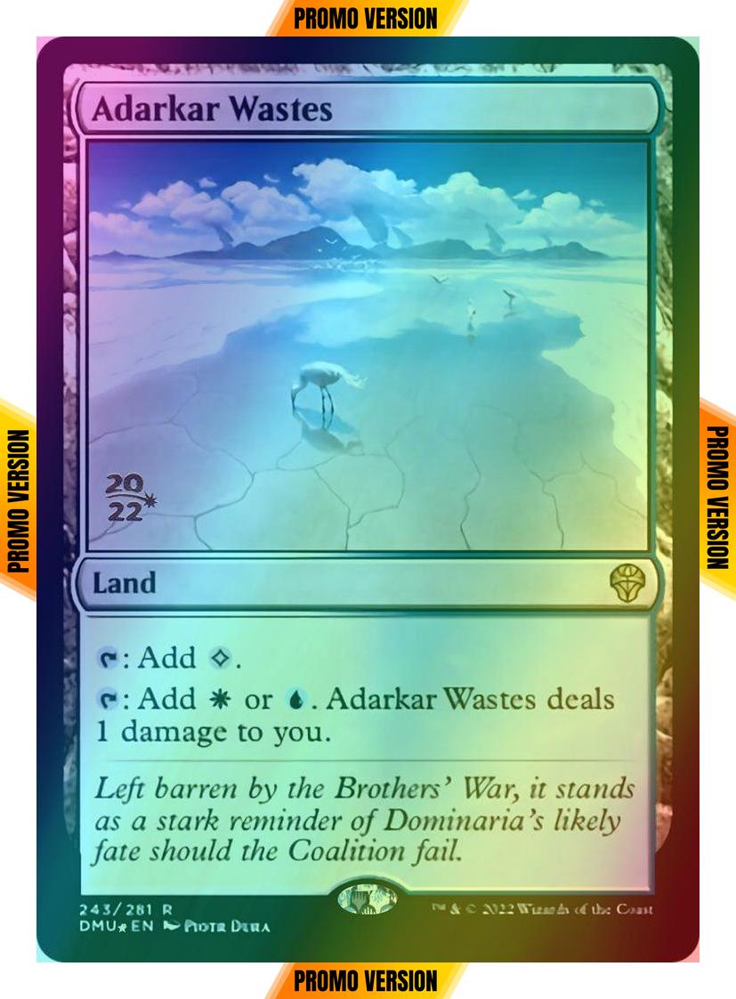 Adarkar Wastes [243s] [Prerelease] [Dominaria United: Promos] [Foil]
