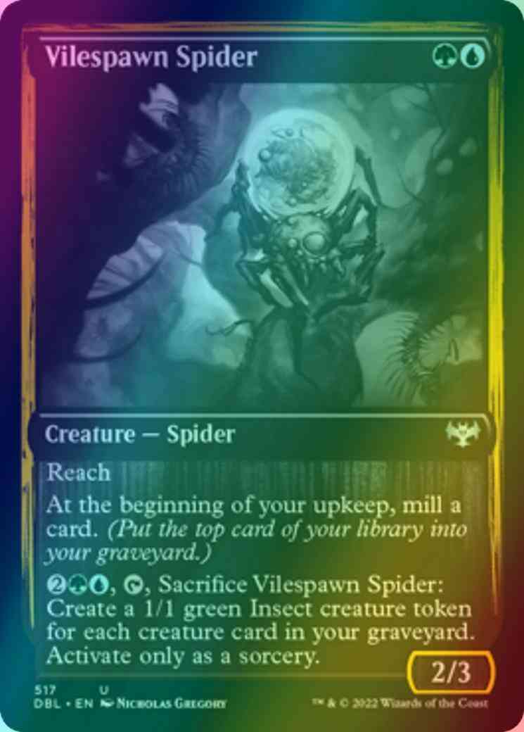 Vilespawn Spider [517] [Innistrad: Double Feature] [Foil]