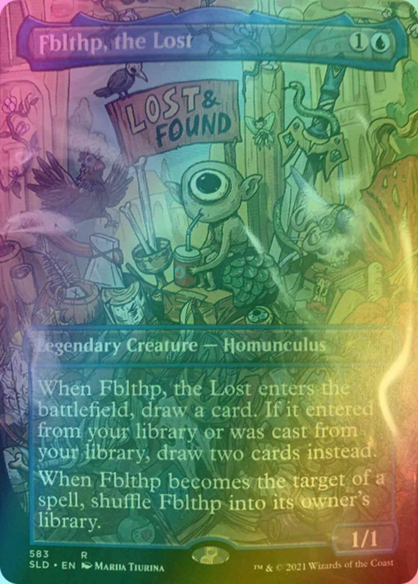 Fblthp, the Lost [0583] [Borderless] [Fblthp: Totally Lost] [Secret Lair Drop] [Foil]