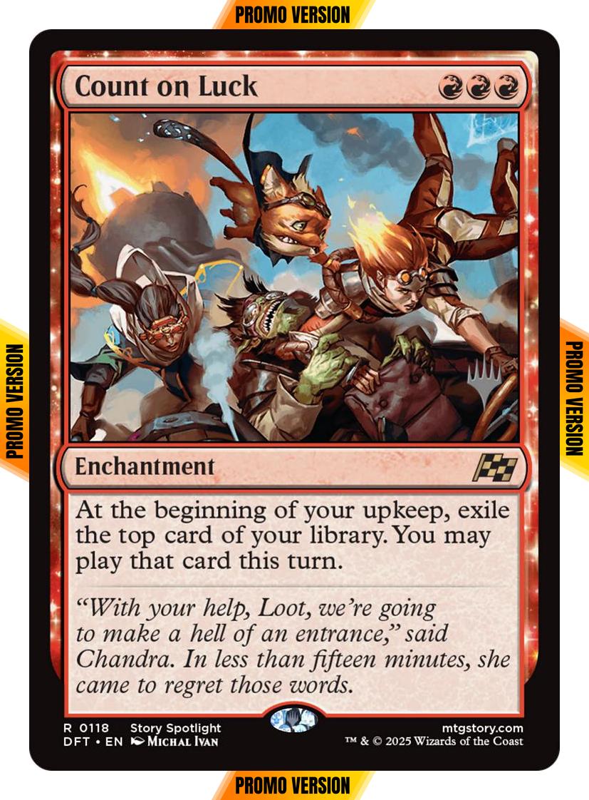 Count on Luck [118p] [Promo Pack] [Aetherdrift: Promos] [Non-Foil]