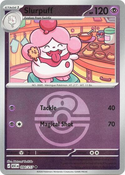 Slurpuff - Love Ball - 094/217 - Uncommon [me025-094] [Reverse Holo]