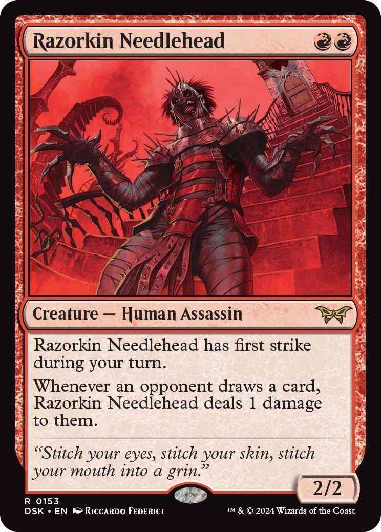 Razorkin Needlehead [153] [Duskmourn: House of Horror] [Foil]