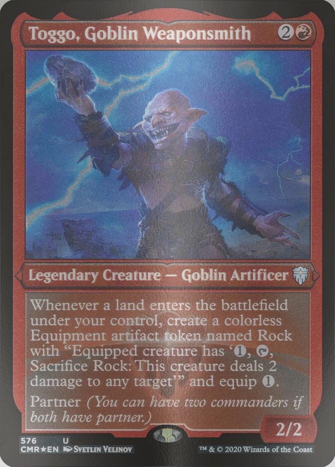 Toggo, Goblin Weaponsmith [576] [Commander Legends] [Etched Foil]