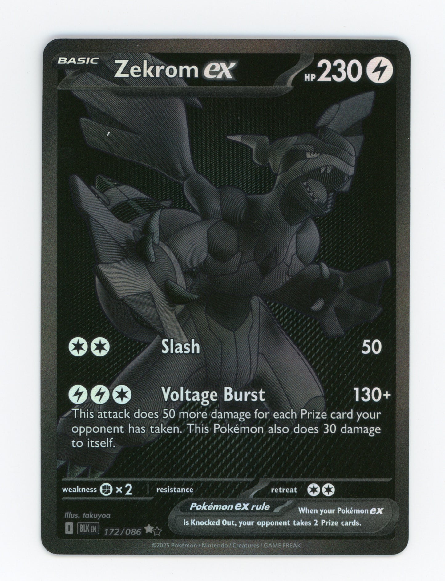 Zekrom ex — Black White Rare — ID 19000