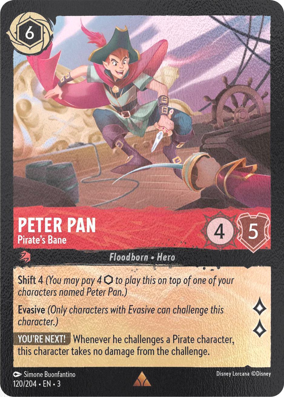 Peter Pan - Pirate's Bane - 120/204 [Into the Inklands] [Cold Foil]
