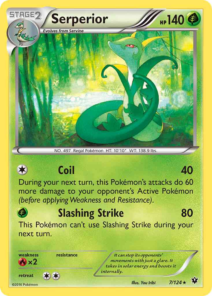 Serperior - 7/124 - Rare [xy10-7] [Non-Holo]