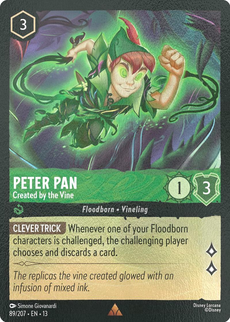Peter Pan - Created by the Vine - 89/204 [Attack of the Vine!] [Cold Foil]
