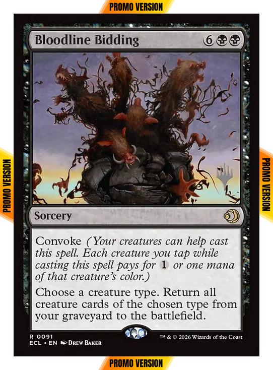 Bloodline Bidding [91p] [Promo Pack] [Lorwyn Eclipsed: Promos] [Non-Foil]