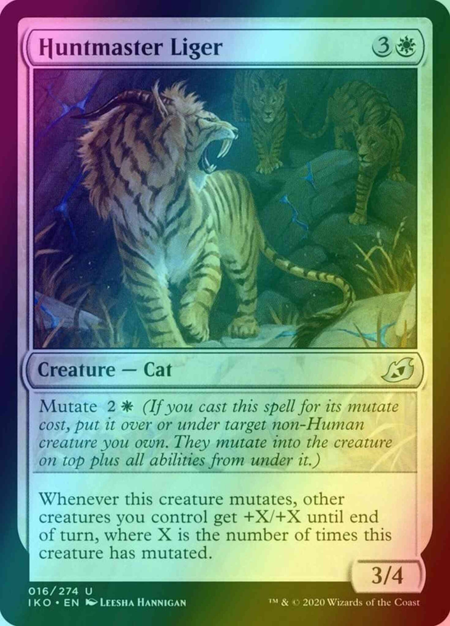 Huntmaster Liger [16] [Ikoria: Lair of Behemoths] [Foil]