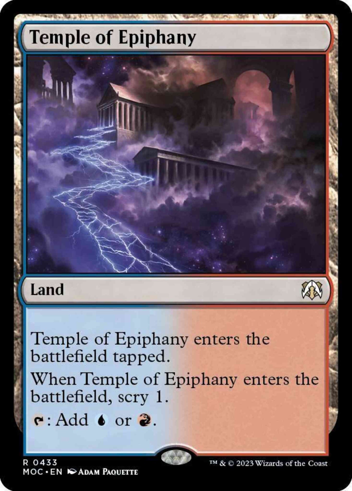 Temple of Epiphany [433] [March of the Machine: Commander] [Non-Foil]